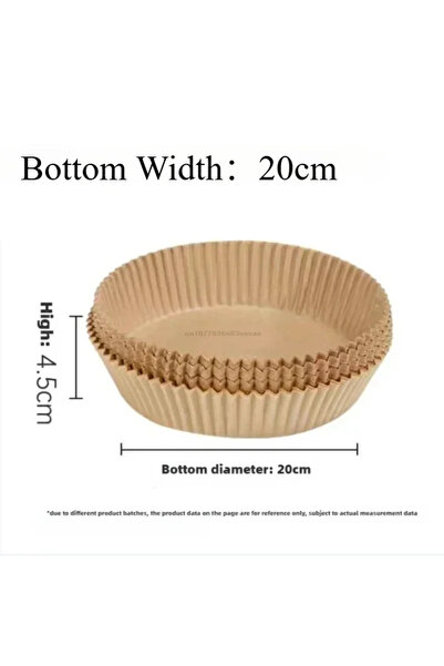 Choice25 50PCS 20CM-Round Extra Large Thickened Air Fryer Accessories Airfrye...