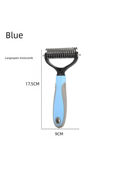 Choice3 Blue-L Dog Brush Pet Dog Hair Remover Cat Comb Grooming And Care Brus...