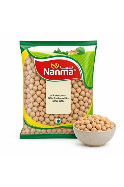 Nanma White Chickpeas 9mm 500g