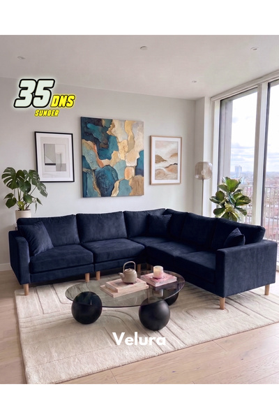 Velura Home & Living Armin Akıllı 5 Modül Köşe Koltuk Takımı & Modüler Yatakl...