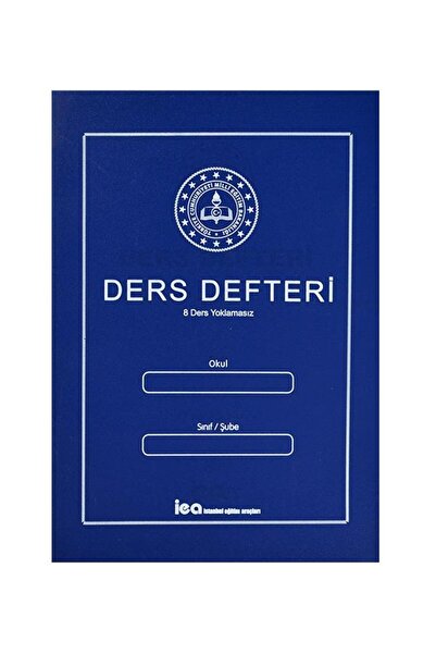 Gülpaş 8 Lessons Non-Polluting Textbook with Dark Blue Plastic Cover