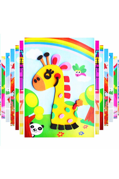 Choice 20pcs NO Repeat 10/20pcs/lot 3D EVA Foam Sticker DIY Cartoon Animal Pu...