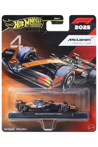 HOT WHEELS سيارة سباق فورمولا 1 فاخرة طراز 2025 من فريق ماكلارين JKD88