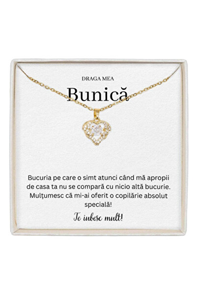 The Jewel Heart Colier True Love cu pandantiv în formă de inimă, bijuterie de...