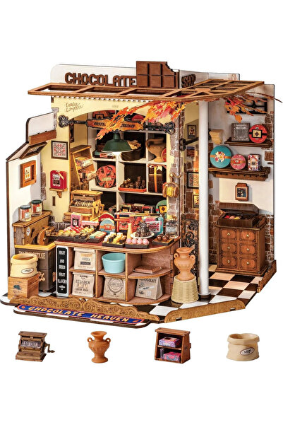 Rolife Puzzle 3D, Căsuță DIY, Căsuța de ciocolată a lui Henry, 330 de piese