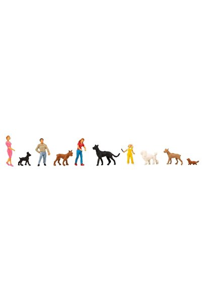 Faller 1:87 Ho Köpekler Ve Sahipleri Figür Set--150955