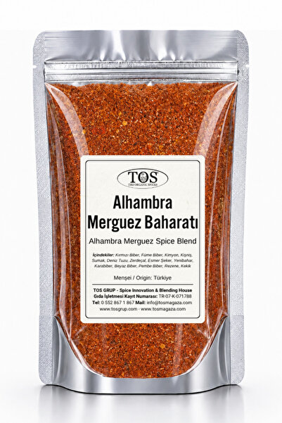 TOS The Organic Spices Alhambra Merguez Baharatı 100 gr Alhambra Merguez Spic...