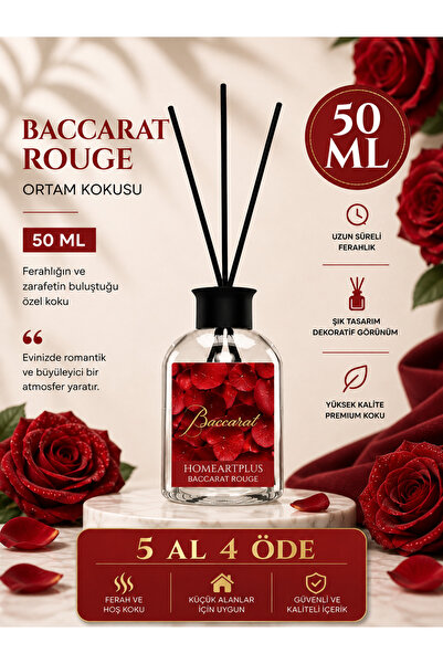 homeartplus Baccarat rouge 540 Oda kokusu bambu Parfüm esansiyel uçucu yağ 50 ml