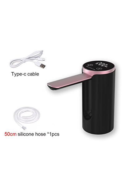 Choice1 black HOMEFISH Electric Water Bottle Pump 1200mAh Type C Rechargeable...