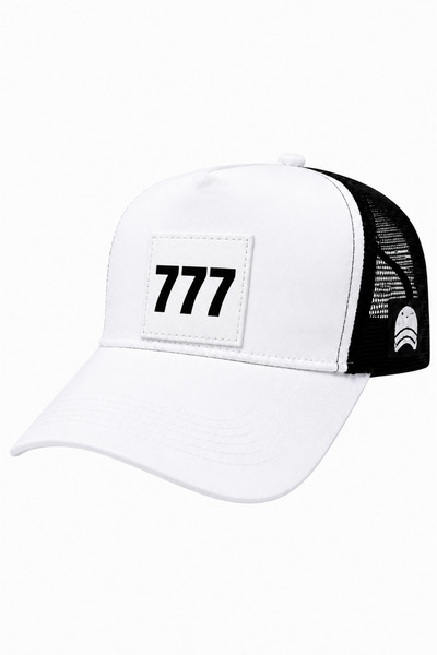 all hats 777 Patch Detailed Mesh Trucker Baseball Cap