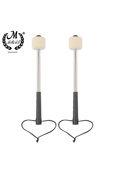 Choice1 Aluminum handle M MBAT 2 Pcs/Set Wool Felt Drum Sticks Non-Slip Bass ...