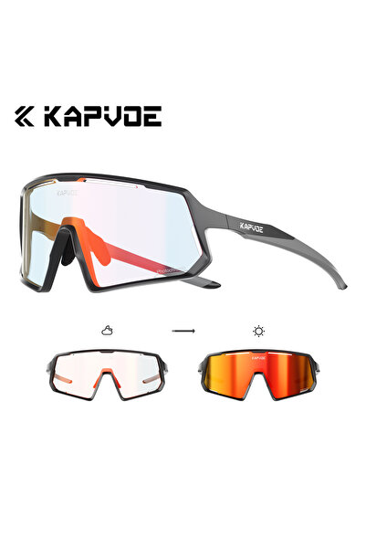 Choice6 kapvoe Photochromic-RE-04 KAPVOE UV400 Goggles Photochromic Cycling G...
