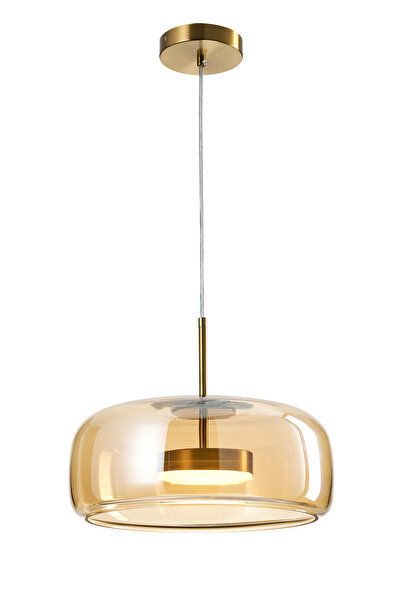 Apliqa Nantes 12 Watt 3000K Eskitme Bal Camlı Tekli Led Sarkıt Avize
