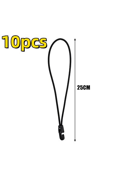 Choice3 25cm-10pcs 5/10/50Pcs Bungee Cord High Elasticity Expander with Hooks...