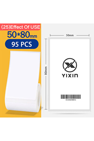Choice13 1Roll 50x80mm Niimbot B1 White Sticker 3/5/10 Rolls Waterproof Paper...