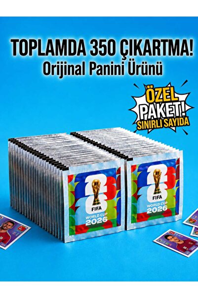 Panini FIFA World Cup 2026 Resmi Sticker Paketi – 50 Paket