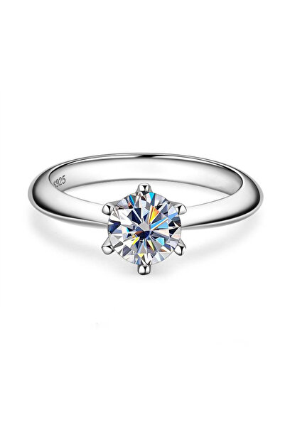 Choice 7 white 2ct GRA Certified Moissanite Ring VVS1 Lab Diamond Solitaire R...