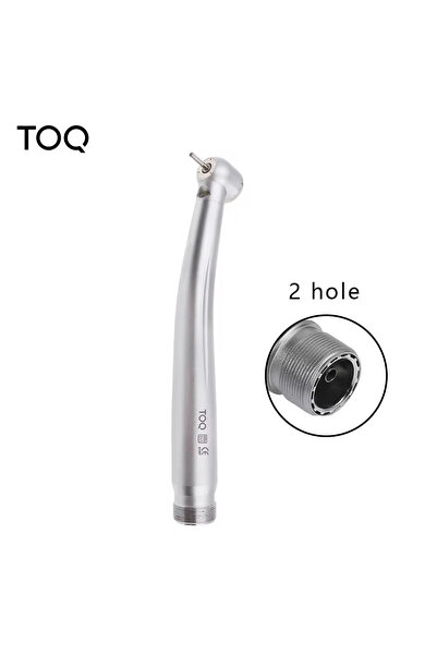 Choice5 2 holes Dental LED High Speed Handpiece Standard Head Push Button Thr...