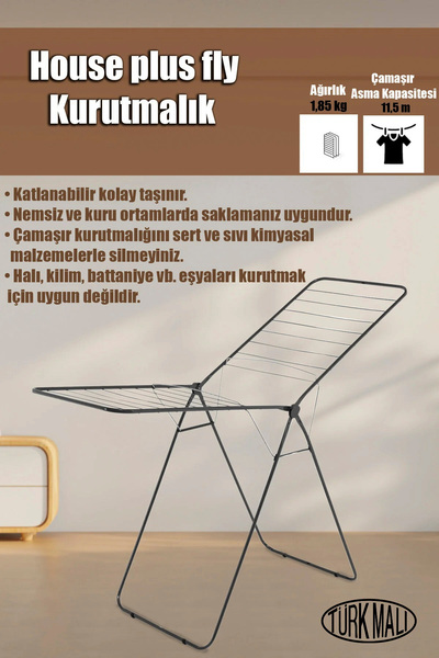 Doğrular-Perilla Doğrular House Plus Fly Kurutmalık Çamaşır Kurutma Askısı