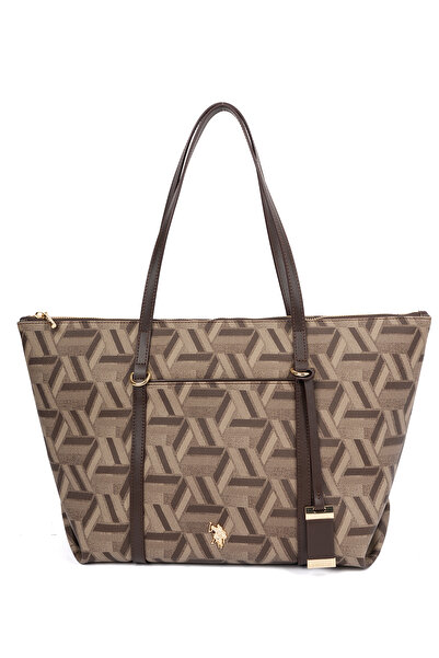 U.S. Polo Assn. Coffee-Brown Women's Shoulder Bag Us26505