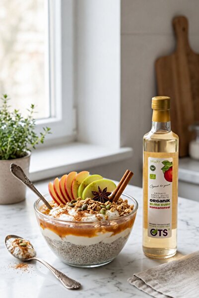 OTS Organik Elma Suyu Konsantresi 500 ml (Organik Sertifikalı, Pestisit Analizli)