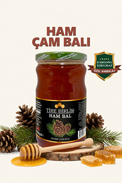 TİREBİRLİK Doğal Katkısız Ham Çam Balı 850 G - Soğuk Süzme (Yeni Sezon Ürünü)