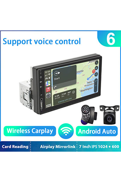 Choice5 Wireless-171C-AHD HD 7inch IPS Touch Screen Universal 1Din Caplay And...