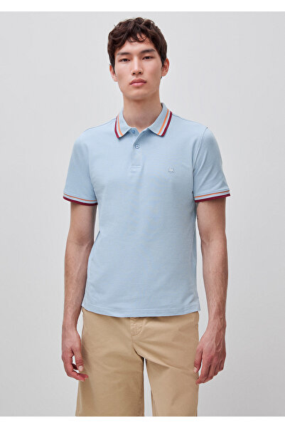 United Colors of Benetton Men's Light Blue Cotton Blend Logo Printed Regular ...