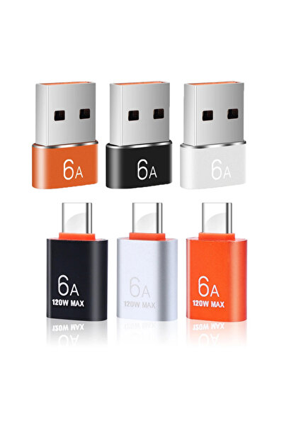 Choice1 6pcs 6A USB To Type-C and TypeC to USB OTG Converter USB 3.0 Adapter ...