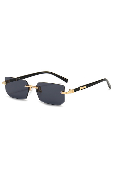 choice2 BLACK 1PCS/2PCS/3PCS Rimless Sunglasses Rectangle Fashion Popular Wom...