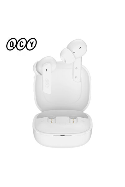 Choice سماعات أذن لاسلكية QCY HT05 Melobuds بيضاء مع خاصية إلغاء الضوضاء النش...