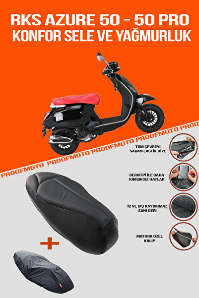 PROOFMOTO Rks Azure 50 & Azure 50 Pro Comfort Saddle and Raincoat Cover
