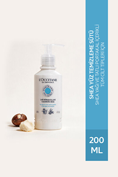 L'Occitane Shea Yüz Temizleme Sütü, Tüm Cilt Tipleri için, Shea ve Tatlı Port...