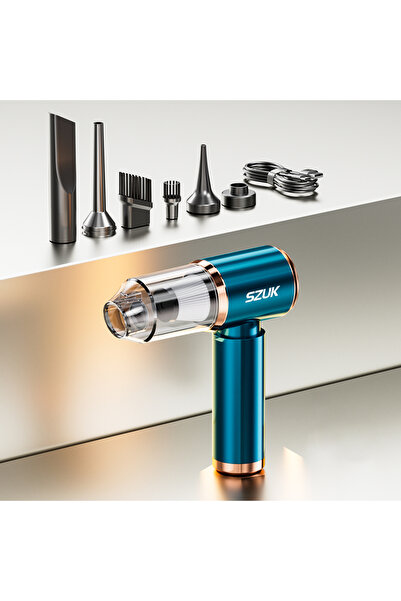 Choice5 Blue SZUK Portable Car Vacuum Cleaner 165000Pa Powerful Wireless Vacu...