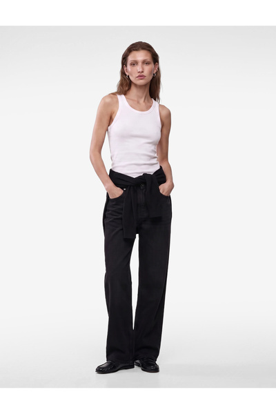 Koton Cotton Crew Neck Ribbed Undershirt Blouse