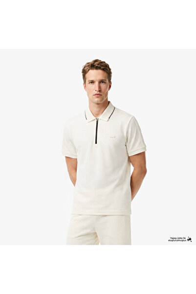 Lacoste Erkek Regular Fit Krem Polo