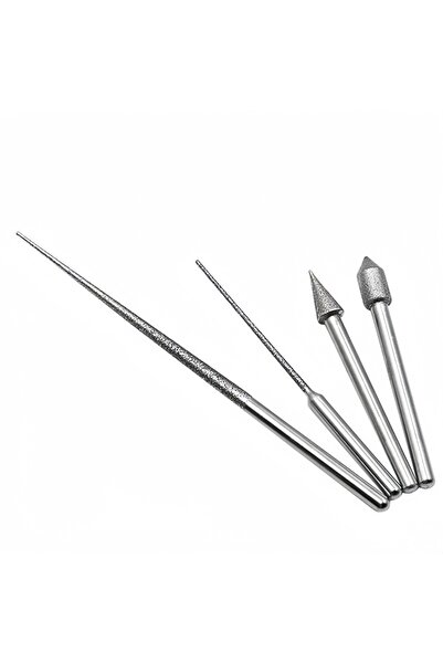 Choice1 4 PCS Silver Handmade DIY Hole Reamer Needle - Multi-use Grinding Pin...