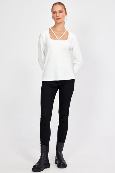ALEXANDERGARDI COLLAR DETAIL BLUZ (B23-394A)