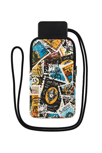 Wallery Bags Desenli Askılı Telefon Çantası – Cüzdan & Boyun Çantası