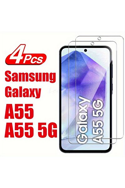 Choice Tempered Glass Film Galaxy A55 5G 4Pcs 10D Tempered Glass Screen Prote...