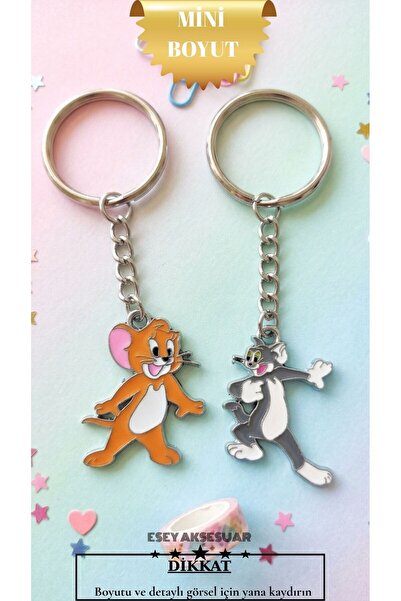 Esey Dizayn Tom Ve Jerry Çift Anahtarlık