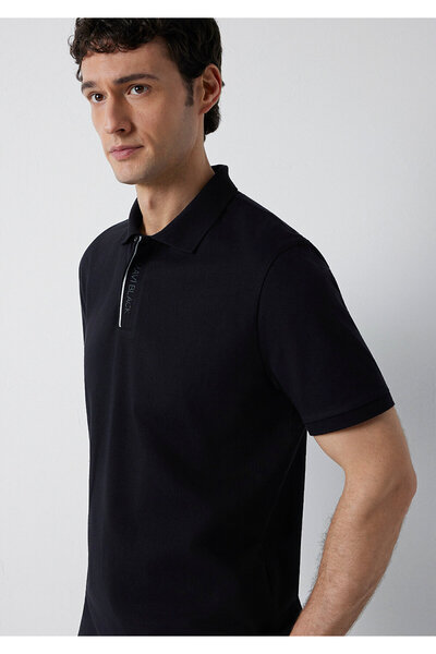 Mavi Black Black Polo T-Shirt Regular Fit / Normal Cut 0620155-900