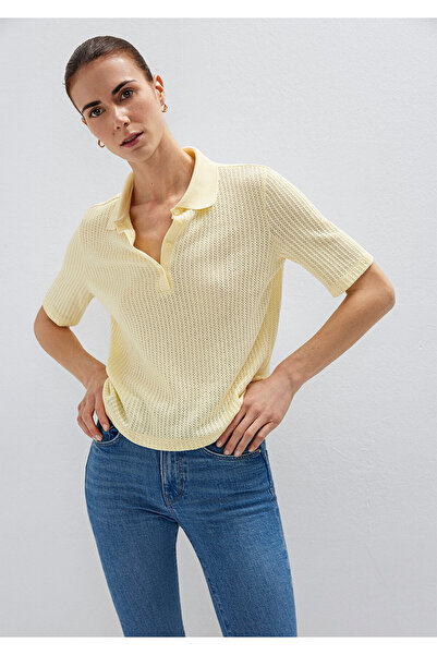 Mavi Knitted Yellow Polo T-Shirt Slim Fit / Narrow Cut 1614311-71315