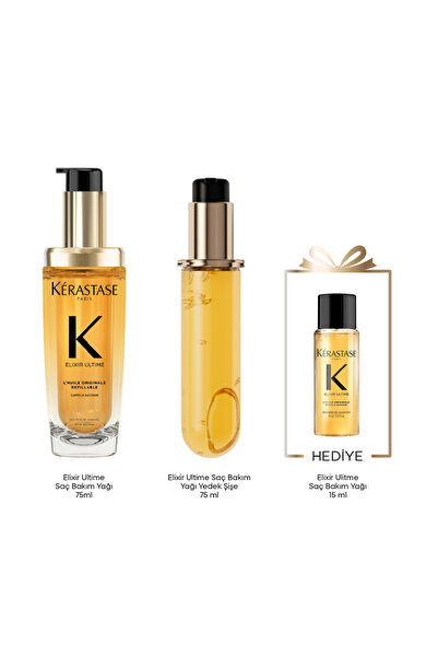 Kerastase Elixir Ultime Saç Bakım Yağı Refill Seti Saç Bakım Yağı Refill Seti