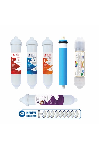 Piksel Aqua 12 Aşamalı 7in1 Alkali Detoks Mineral Filtreli Kapalı Kasa Filtre...