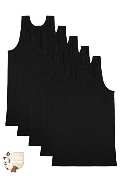 Donella 5-Pack Black Men's Tank Tops