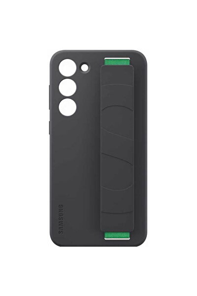 Samsung Husă de silicon cu aderență pentru Galaxy S23+ S916, Negru, EF-GS916T...