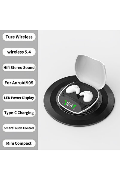 Choice VIKEFON WHITE Waterproof Wireless Bluetooth 5.3 Headsets Mini headset ...