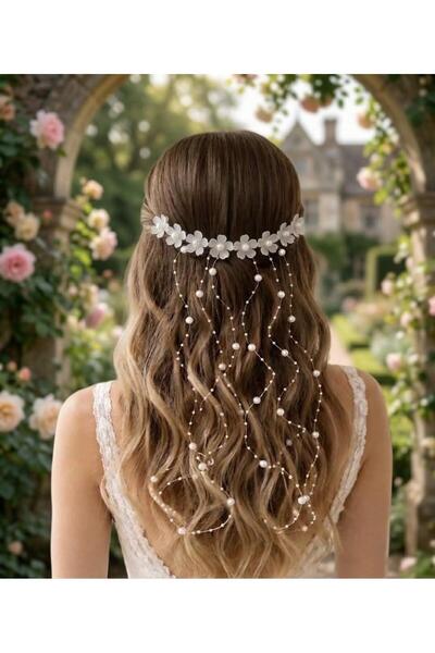 ASİMEL TASARIM Diademă de mireasă, accesoriu de păr și agrafă pentru promisiu...