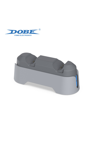 Choice GRAY DOBE Double Charging Dock TP5-1501X for PS5 Handle with Dual-colo...